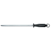 VICTORINOX KITCHEN SHARPENING STEEL, ROUND, BLACK, MIDDLE FINE CUT - 25 CM - Mabrook Hotel Supplies